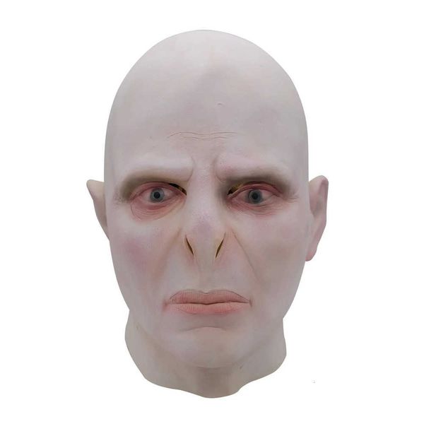 School Voldemort Role Playing Mask Magic Tom Marvolo Riddle Headwear Horror Bald Latex Mask Halloween Mask Party Mask X260701