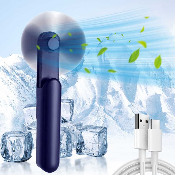 Small Handheld Fan Portable Mini Expandable USB Charging Fan Silent Office Desktop D260701