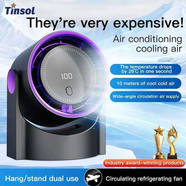 TINSOL Multi-function electric fan circulator, wireless portable home silent ventilator desktop wall ceiling fan, air cooler 26Y0701