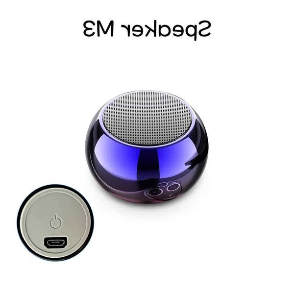 Wireless M3 Bluetooth Speaker Sound Box Audience Metal Stereo Surround Subwoofer Small Mini Portable Bluetooth Speakers D260702