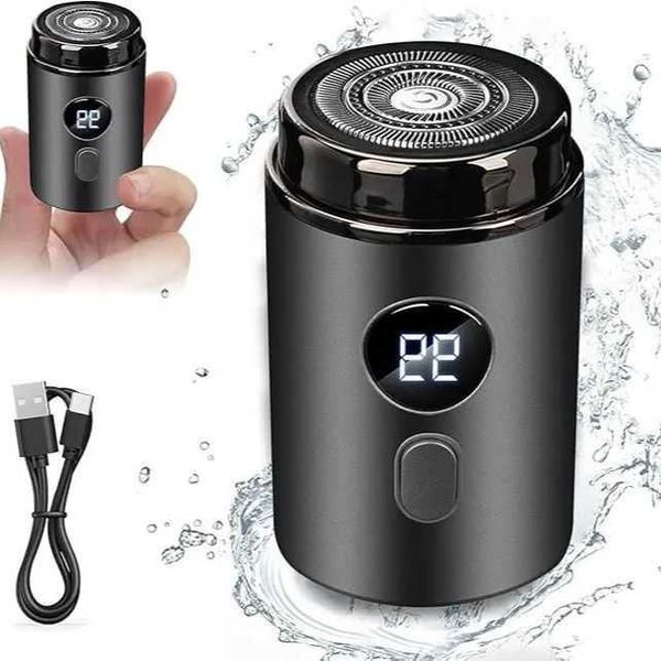 Model New Mini Portable Electric Shaver New Upgrade Pocket Shaver Mini Shavers for Men Mini Electric Shaver LED Power Display D260703