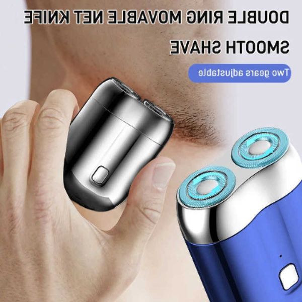 Rechargeable USB Mens Electric Shaver Portable Waterproof Whole Body Washable Travel Shaver for Daily Travel D260703