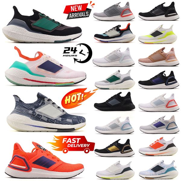 Men Women Boost Cushion Running Shoes Breathable Mesh Sneakers Shock Absorbing Comfort Walking Trainers Soft Elastic Midsole Vintage Daily Footwear