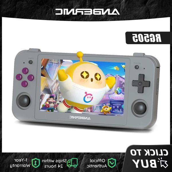 Game Anbernic Handheld RG505 New Console Android 12 System Unisoc Tiger T618 495-INCH OLED With Hall Joyctick OTA Update H260704