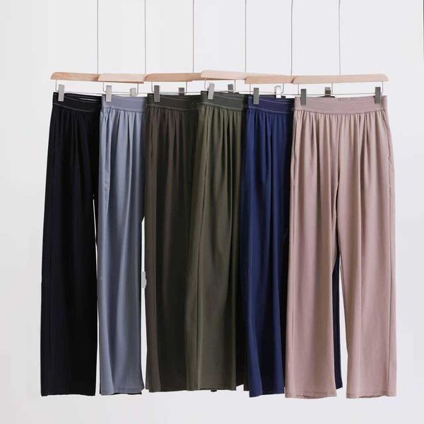 Pants Womens High Waist Elastic Waistband Wide Leg Pants Quick Dry Loose Trousers Casual Straight Leg Sweatpants for Daily Sports L2676