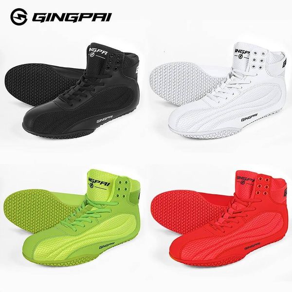 GINGPAI Training female Fitness Mesh Breathable Boxing Men High Quality Wrestling Shoes 26L0707