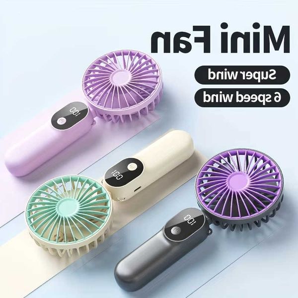 Mini XIAOTREE Portable USB Fan with 6 Speeds and Digital Display Foldable 3-in-1 Handheld Neck and Desktop Fan for Trave Outdoor D260707