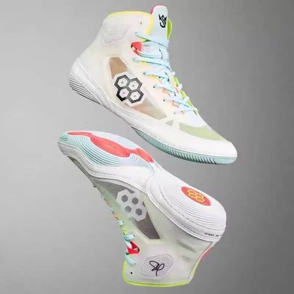 2026 Popular High Top Lightweight Women's Wrestling Anti Slip And Breathable Indoor Men's Sanda Training Shoes 26L0707