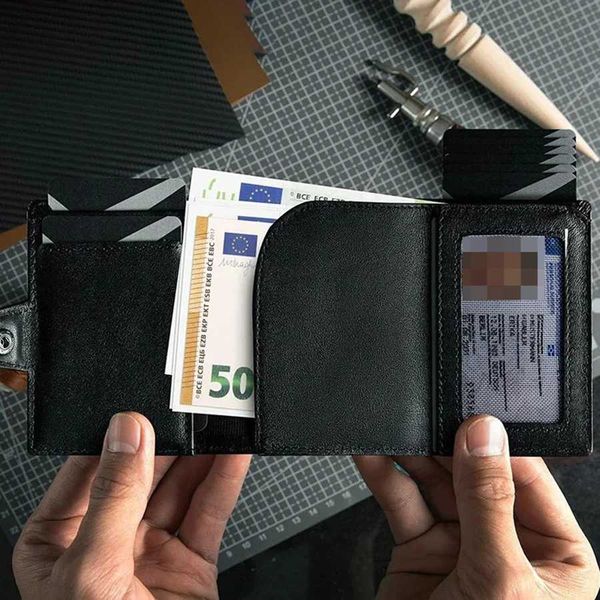 with Mens RFID Blocking Wallet Coin Pocket Airtag Wallet H2607071
