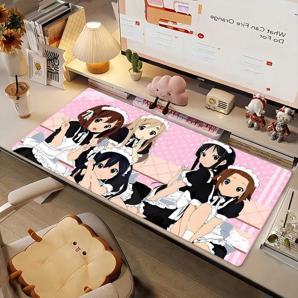 Cute Anime K-On-S Kawaii Mouse Pad Non-slip Rubber Gamer Balance Computer Mat Decoracion Deskmat Laptop Office Large D260707