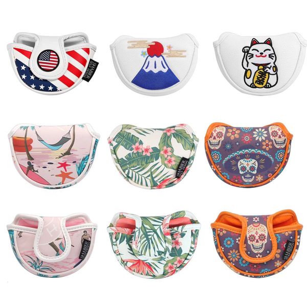 One Piece New cover Sports Club Half Mallet Putter Cover Golf Accessories Equipment 26Y0706