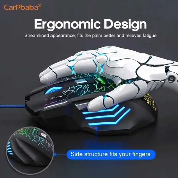 Colorful Computer Gaming Mouse LED Professional Ultra-precise For Dota 2 LOL Gamer Mouse Ergonomic 2400 DPI USB Wired Mouse D260707 M260812