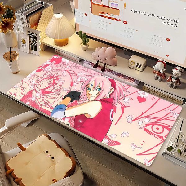 H-Haruno N-Naruto-S Sakura-S Mouse Pad Non-slip Rubber Gamer Balance Computer Mat Decoracion Deskmat Laptop Office Large D260707