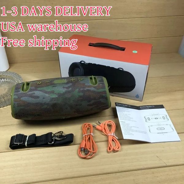 xtreme 3 Speaker Wireless Bluetooth Speakers Portable Waterproof Sports Bass Speaker Portable Outdoor Stereo Music 15hours play time
