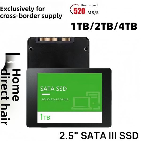 Solid State Drive 4Tb 2Tb 1Tb SATA Interface Suitable For Desktops And Laptops, Large Capacity SSD