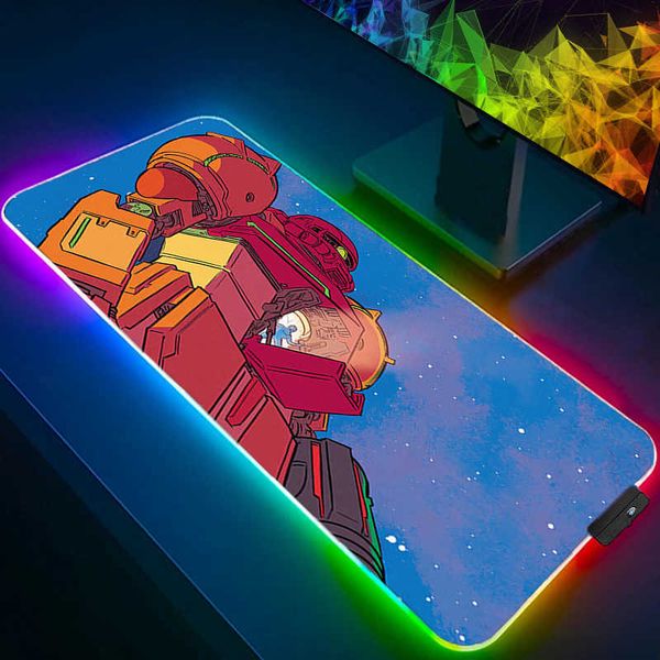 Computer RGB Varmilo Keyboard LED Mouse Pad Mechanical Warrior G-gundam Z-zaku II Backlight Gaming Game Carpet Desk Mat Mousepad D260709