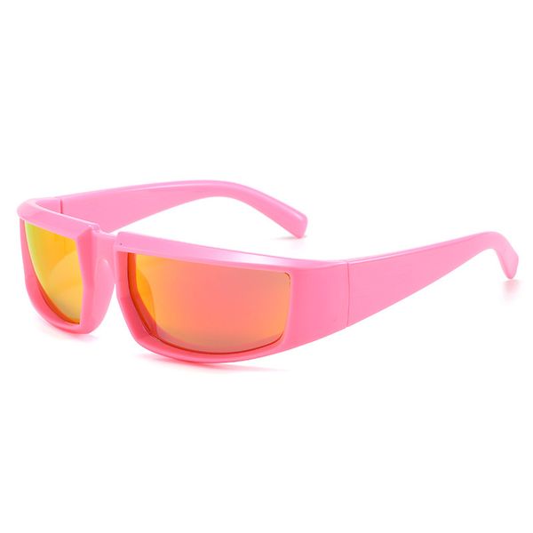 One-piece Cycling Sports Goggles Fashionable Personality Sun Protection PC Sunglasses Retro Quality Glasses