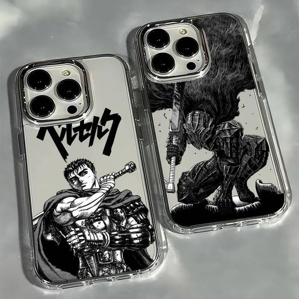 New Japanese Hot Blood Anime Berserk Guts Phone Case For iPhone 17 16e 16 15 14 13 12 11mini Pro Max X XR XSMAX 8 Air Plus Cover W260709