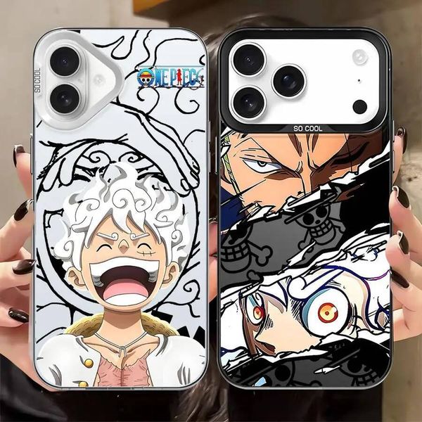 One Piece Luffy Zoro Back Phone Cover Case for iPhone 16 17 Pro Max 17Air 16e 13 XR 15 Plus 14 12 11 XS W260709