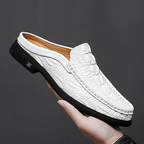 Step Up Your Game: Sleek and Stylish Black Leather Half Shoes for Men