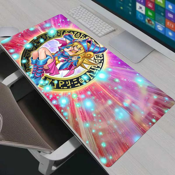 Mousepad Large YuGiOh Dark Magician Girl Mouse Pad XXL Gamer Playmat Non-slip Mat Office Desk Mat Computer Accessories Mats D260709