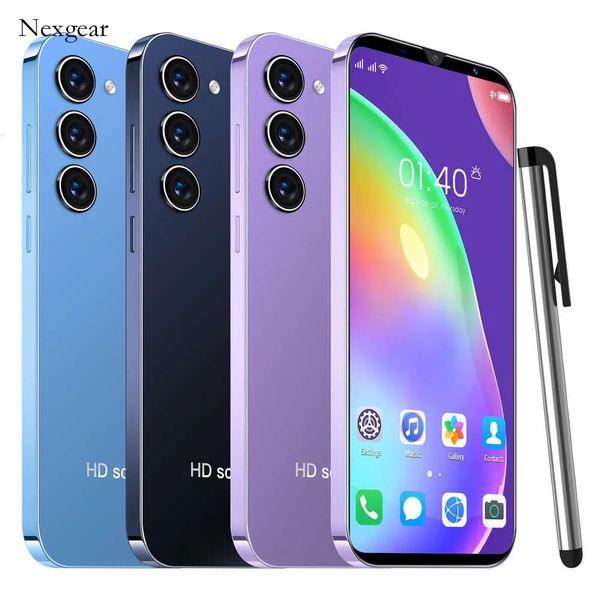 C5 a 2025 New mobile phone S23+ high definition big screen Android smartphone Unlock Touch Screen Phone Androids Camera Telephone HD Display Face Recognition