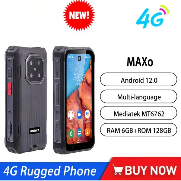 Celular Rugged Phones Cell Smart Phone 4G Lte 8core Unlocked Mobile Android 12 OTG Wifi Gps Fm Bluetooth Face Id 13MP Waterproof 3.88 Cellphone 6GB 128GB
