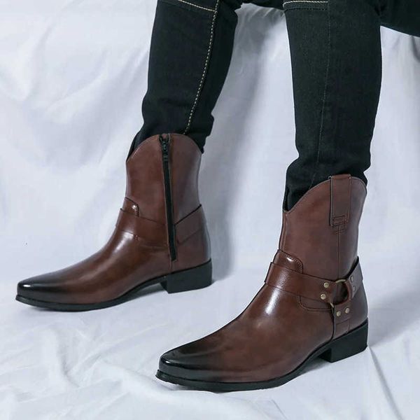 Step Up Your Game: Trendy High-Top Denim Boots for Men