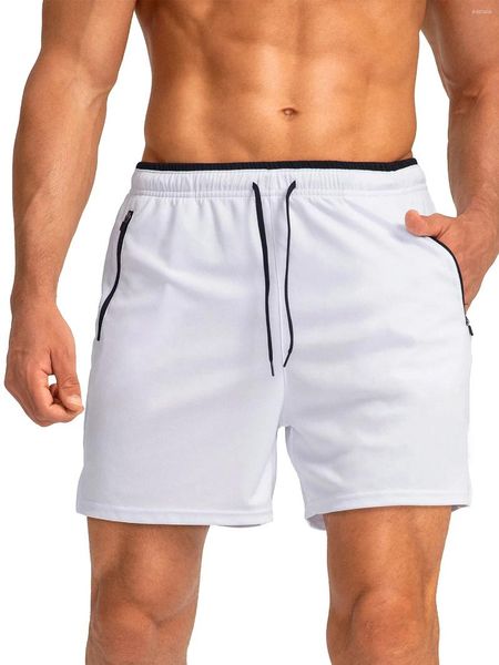 Men's Shorts Summer Sport Workout Quick Dry Athletic Lightweight Running Pants With Pockets For Gym And Beach