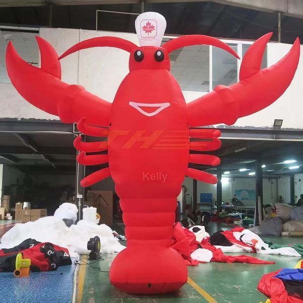Inflatable Red Lobster Blower - Perfect for Outdoor Advertising & Entertainment