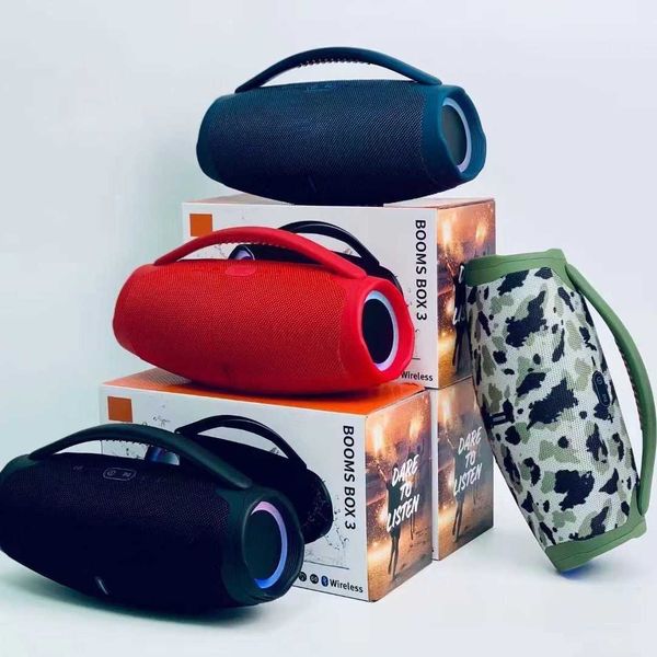 Hot Selling BOX3 God of War 3rd Generation Bluetooth Speaker LED Light Card Slot Portable Subwoofer Outdoor Speaker T260715