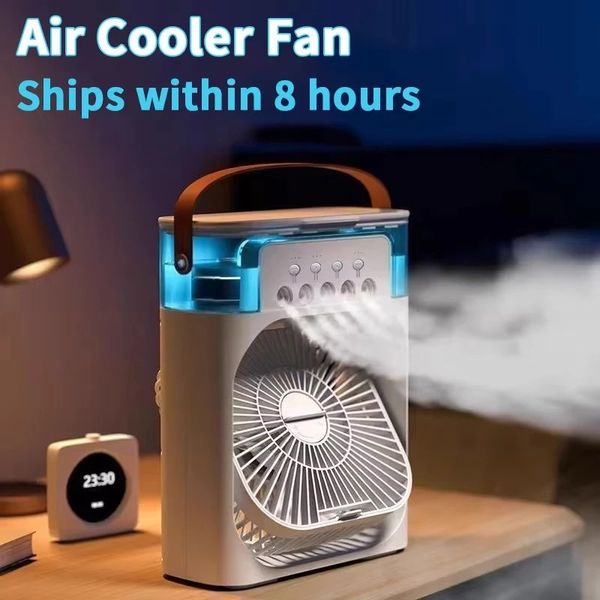3 In 1 Air Cooler Fan Humidifier with LED Night Light for Home Office