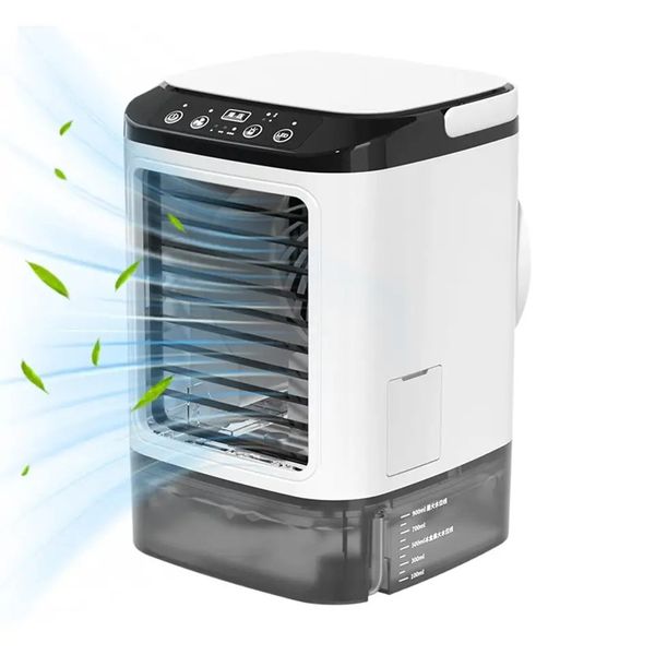 Personal Air Cooler 3 Speeds Silent Desk Fan For Office Home Use
