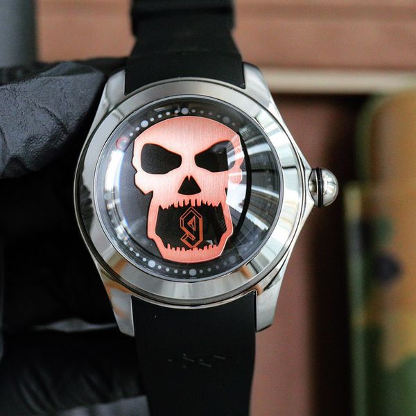 2024 Men's Skull Design Fully Automatic Mechanical Fashionally Unique Large Dial Watch, Directly Sold by Manufacturer