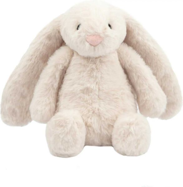 Interactive Squeaky Dog Chew Toy Ideal Toys for Chewers Small Medium Large Dogs and Fetch Lovers - Bunny Beige LargZ260718