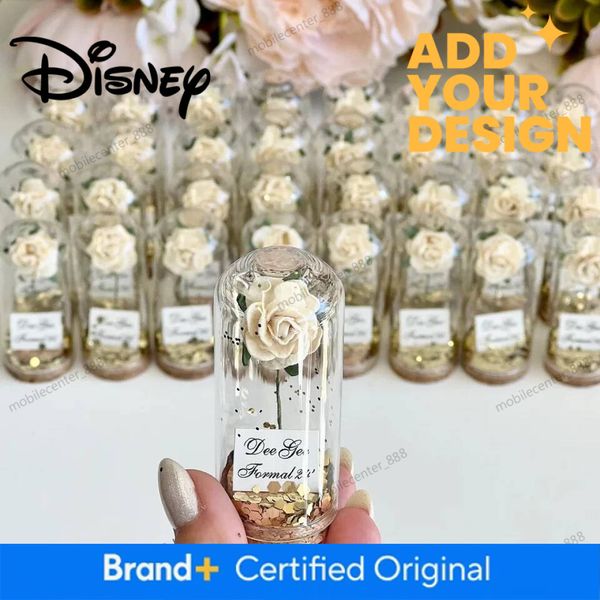 Bulk Rose Dome for Guests, Wedding Favors Gift, Personalized Party Gifts, Beauty and the Beast Custom Bachelorett
