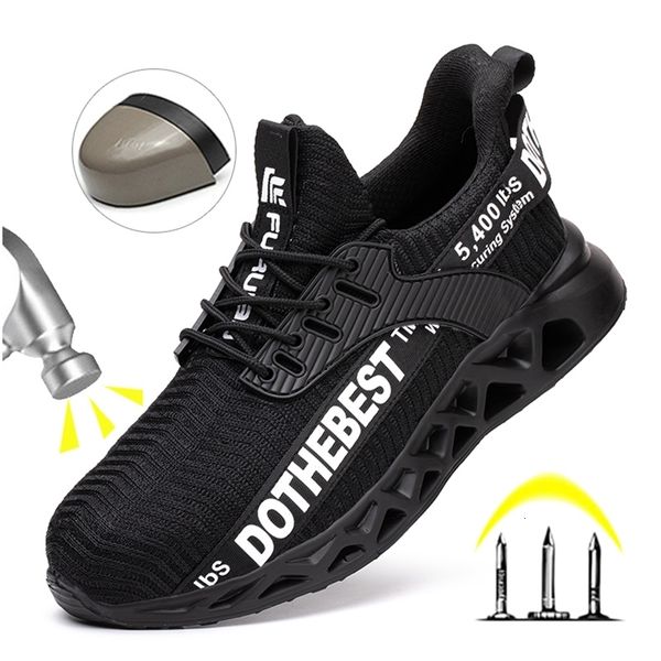 Anti-puncture Safety Shoes With Steel Toe Work Shoes Men Women Lightweight Safety Work Boots Breathable Sport Safety Shoes Unise 260717