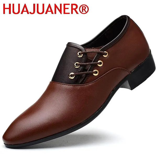 2026 Classic Men Dress Shoes Round Toe Cow Leather Business Casual Mens Wedding Oxford Formal Big Size 3848 260720