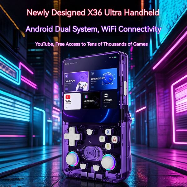 X36Ultra Handheld Gaming Device with Large 4.2-Inch Screen & Dual System for Streaming