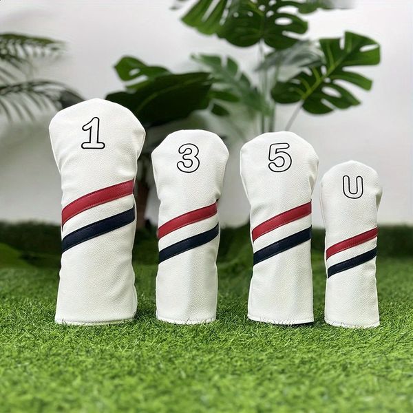 14pcs Golf Club Cover Number Print Waterproof PU Protective 260722BJ