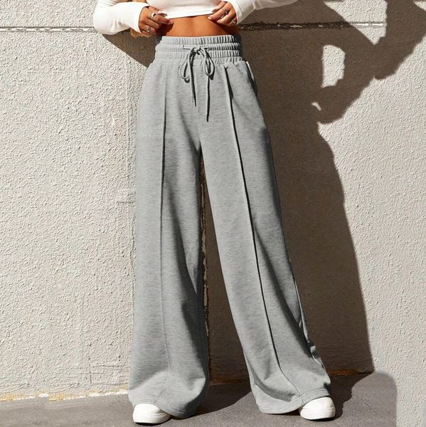 Sports pants for women in autumn straight tube loose fitting sanitary pants wide leg pants outdoor dance casual pant 260722