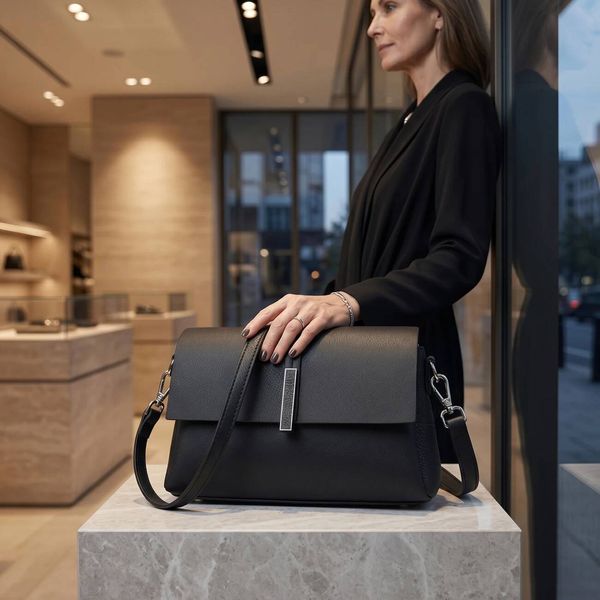 Premium Genuine Leather Handbag For Women Structured Minimalist Magnetic Clasp The Evening Classicist Mature Style Shoulder Bag Suotong260722