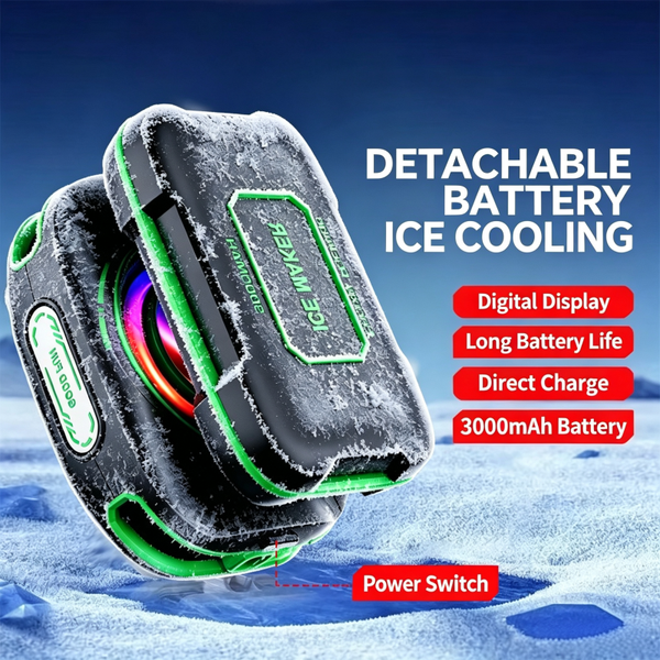 JS85 Wireless Semiconductor Phone Cooler Digital Temp Display Ice Cooling Radiator for iPhone Samsung iPad Gaming