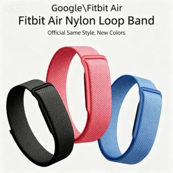 Replacement Watch Band Adjustable Nylon Loop Fitbit Air Soft Soft Strap Universal Wristband Breathable Sport Strap Bracelet For Google Fitness Tracker Wristb 3O