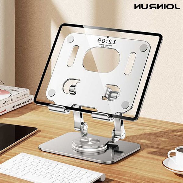 Tablet Aluminum Swivel Stand 360 Rotating Adjustable Tablet Holder Foldable for iPad Pro 97105 Mini 4 3 2TabKindle StandT260727