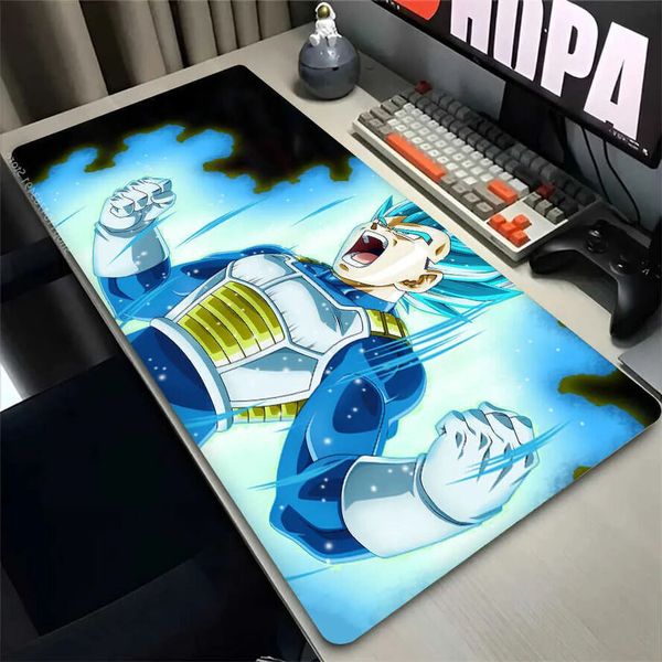 Ergonomic Mouse Oversized Extended Full Desk Gaming Pads & Wrist Rest Cushions Dragon Vegeta Ball Z Mouse Pad Anime Gaming Accessories Large Carpet Gamer PC C 31
