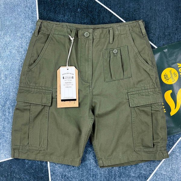 multiple Mens cargo shorts with pockets loose casual trousers summer American retro mid-pants H260727