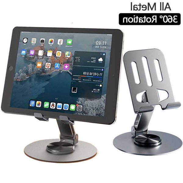 Metal Aluminum All 360 Rotation Tablet Holder For iPad Holder Tablet Stand Mount Adjustable Flexible Mobile Phone StandT260727