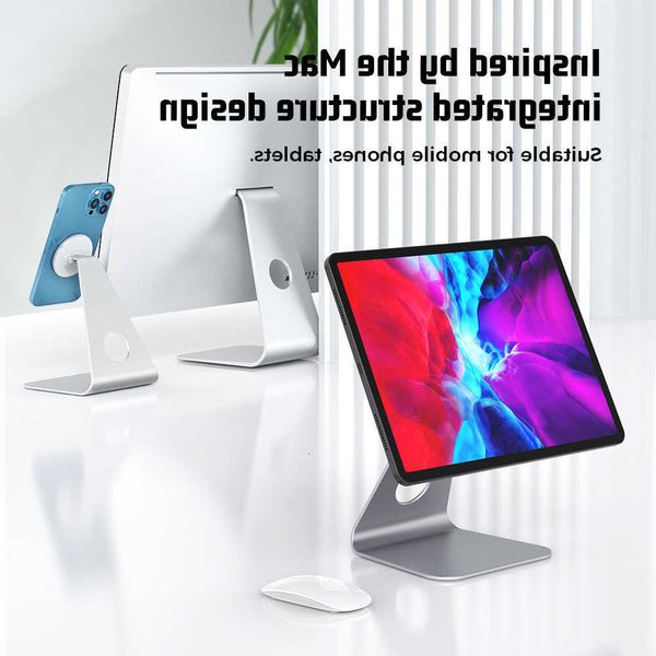 For Tablet Stand A16 M2 M3 Air 11 13 Pro M5 M4 129 A17 Metal Magnet Rotation Tablet Holder For PhoneT260727