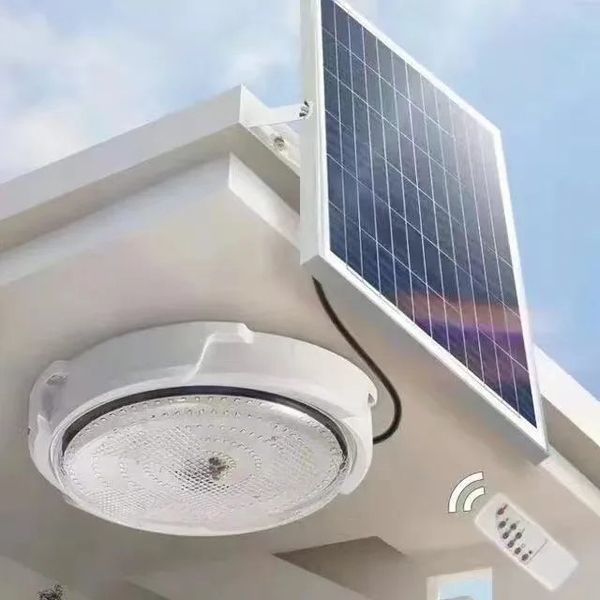Solar Powered Panel Lamp for Indoor Outdoor Use